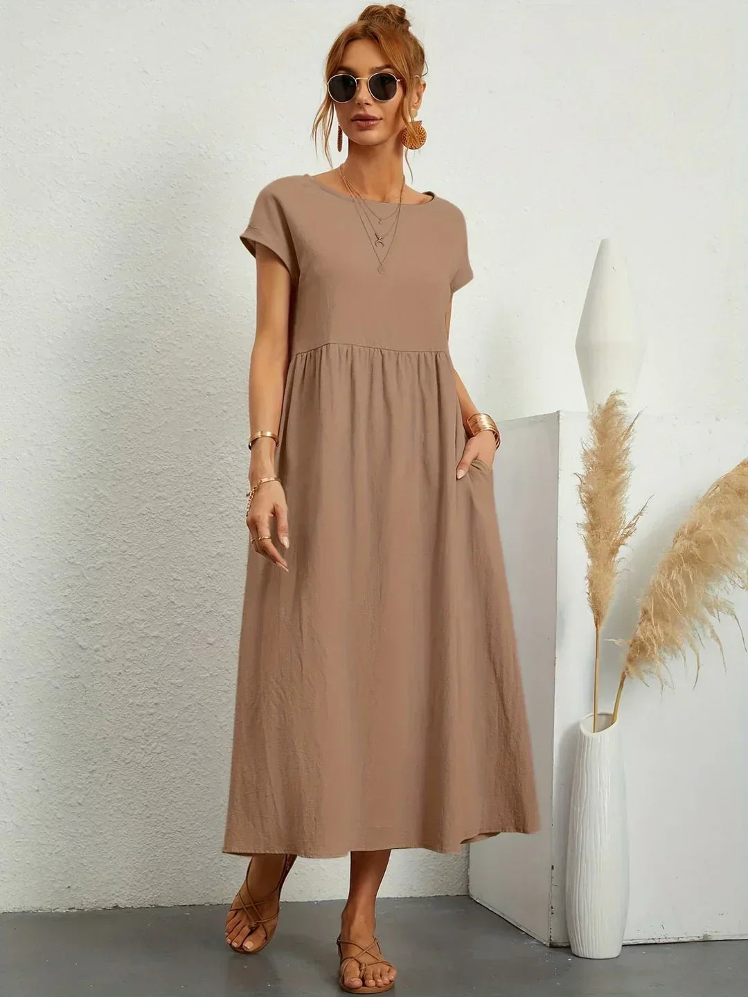 Gabrielle Flowy Midi Dress