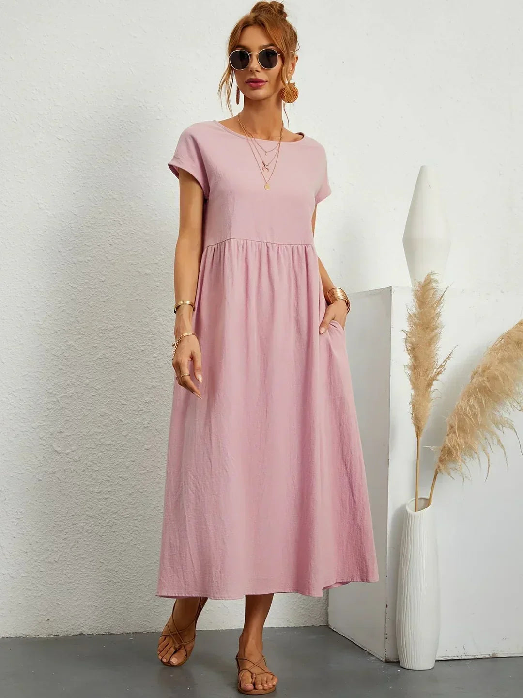 Gabrielle Flowy Midi Dress