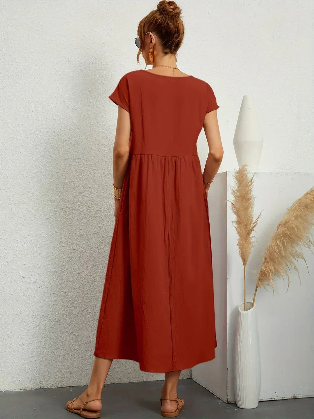 Gabrielle Flowy Midi Dress