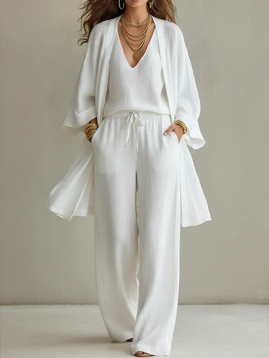 Isabelle Relaxed 3-Piece Linen Set