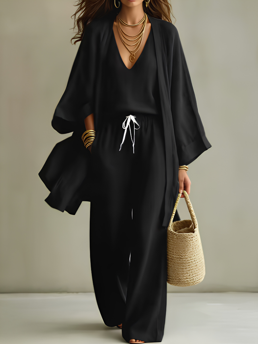 Isabelle Relaxed 3-Piece Linen Set