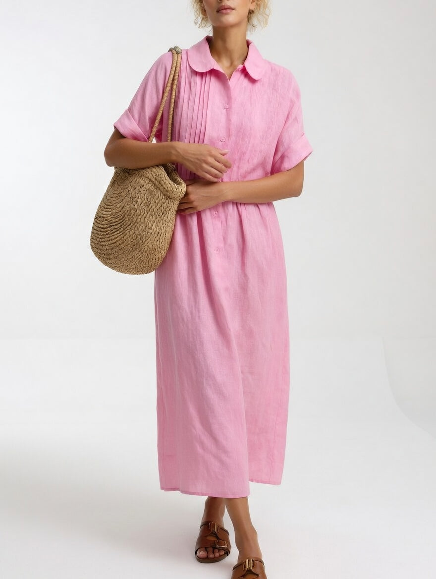 Lysandra Flowy Summer Shirt Dress