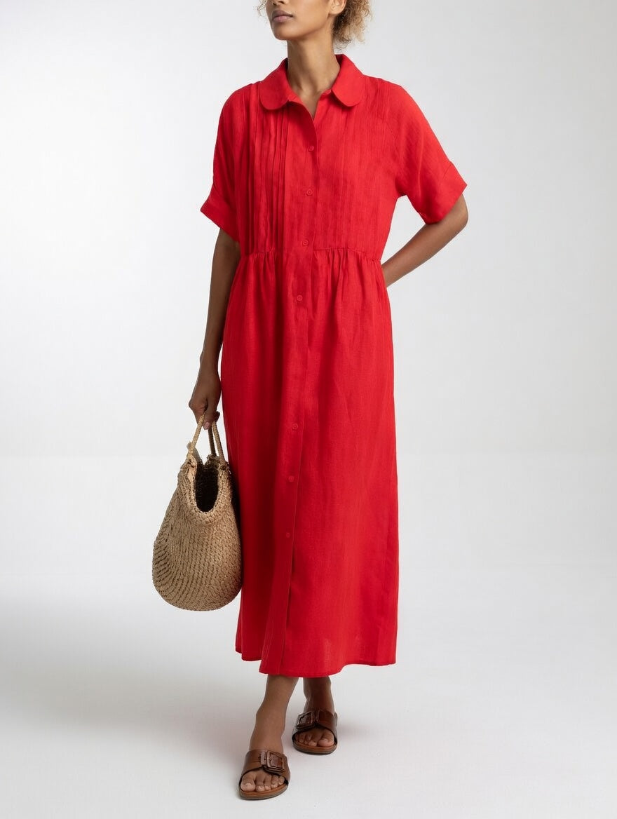 Lysandra Flowy Summer Shirt Dress
