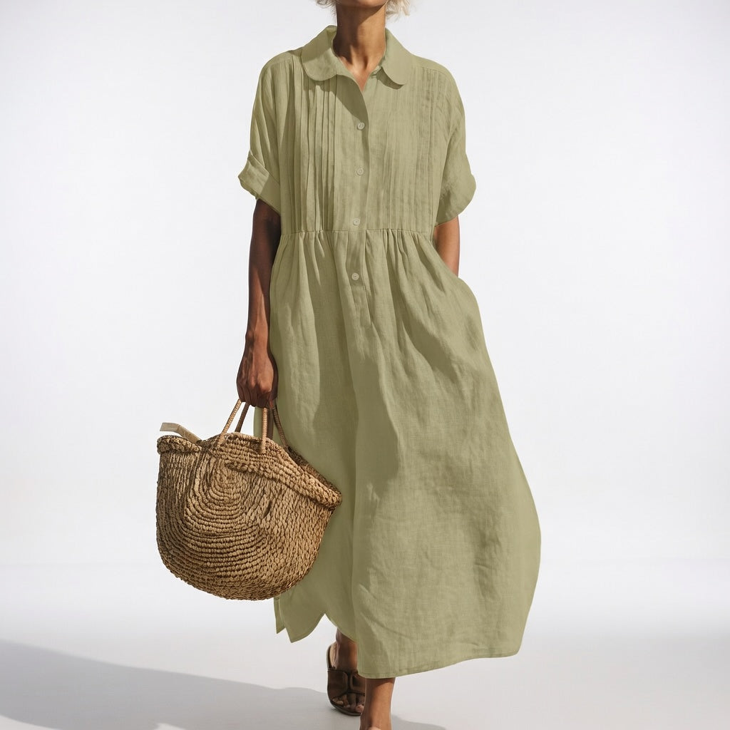 Lysandra Flowy Summer Shirt Dress