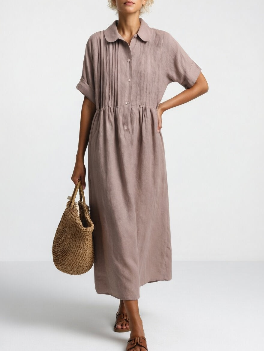 Lysandra Flowy Summer Shirt Dress