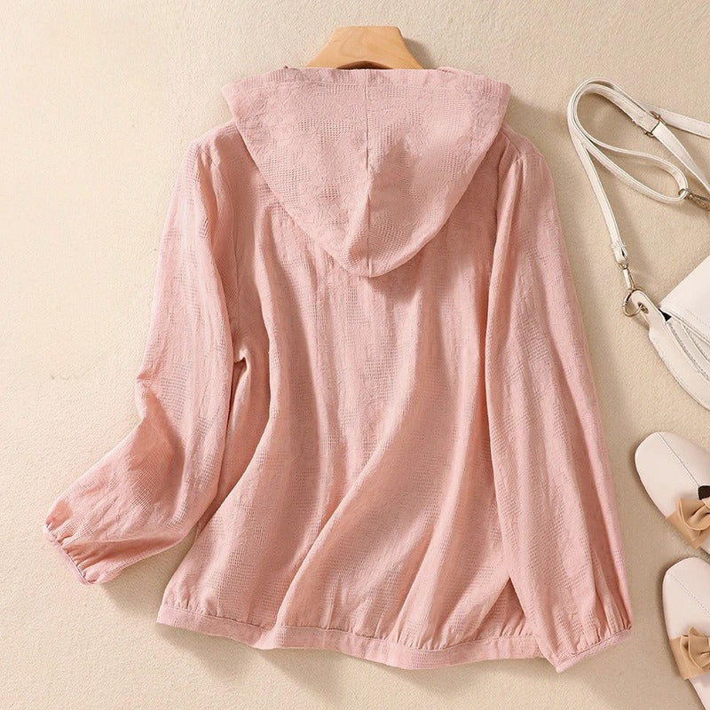 Miri Lightweight Linen Hoodie