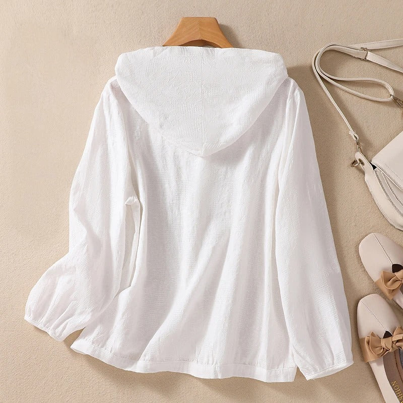 Miri Lightweight Linen Hoodie