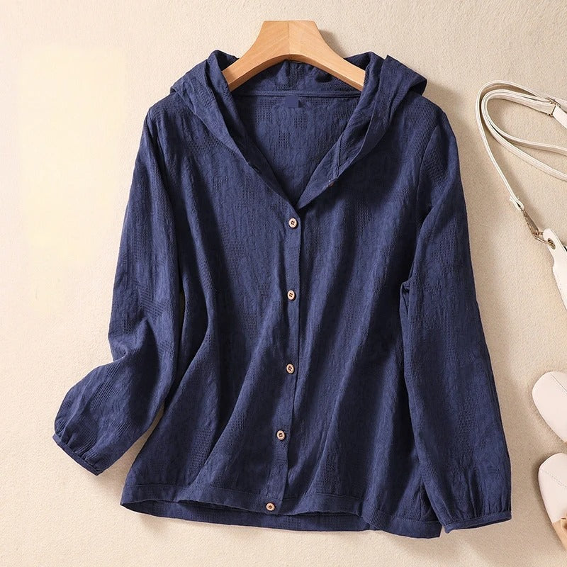 Miri Lightweight Linen Hoodie