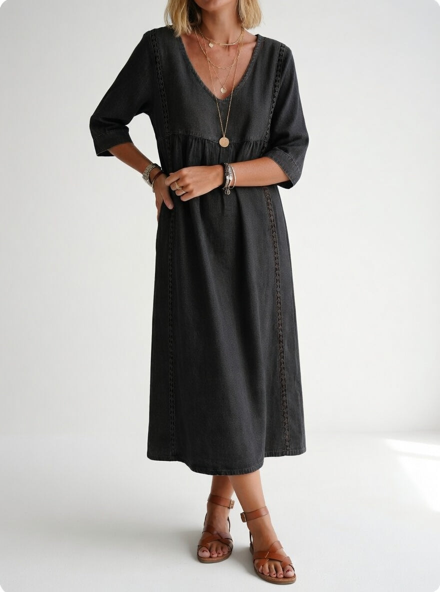 Lioréa Elegant Flowy Midi Dress