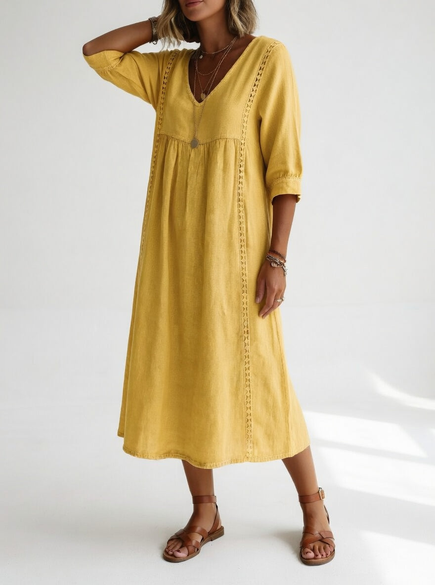 Lioréa Elegant Flowy Midi Dress