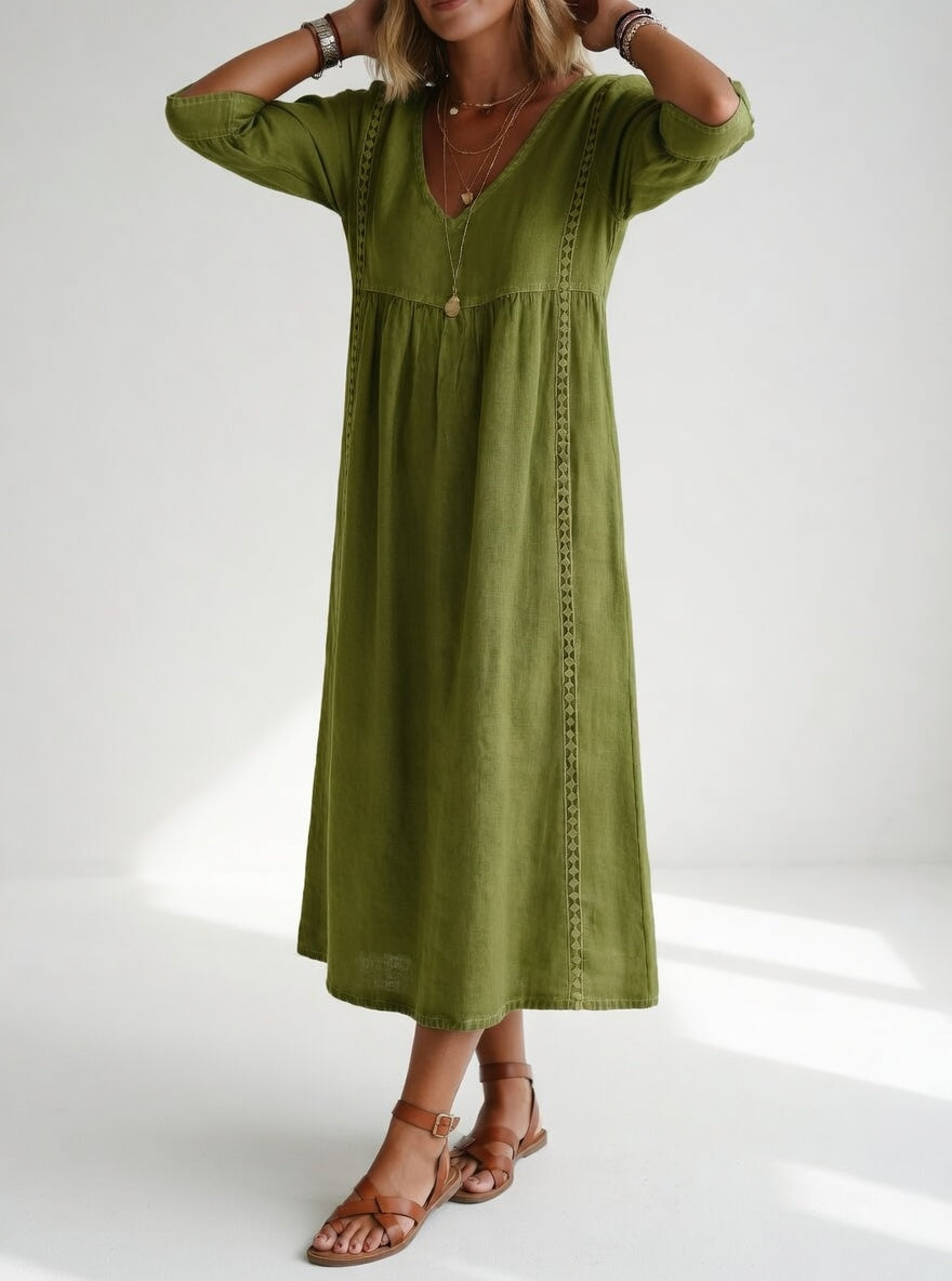 Lioréa Elegant Flowy Midi Dress