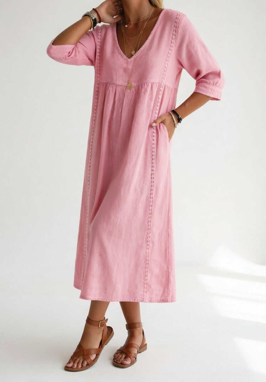 Lioréa Elegant Flowy Midi Dress