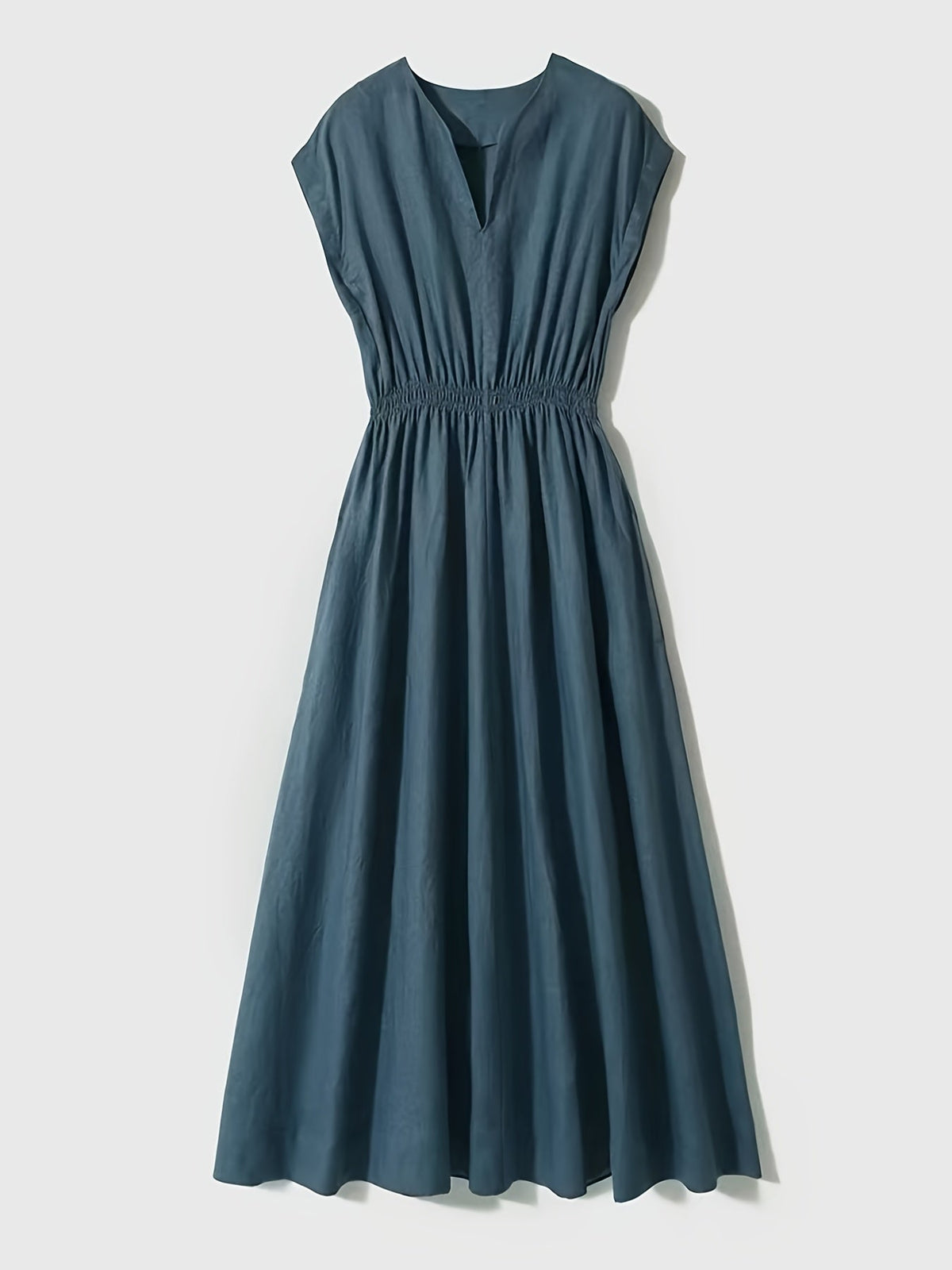 Lina Flowy Linen-Blend Dress