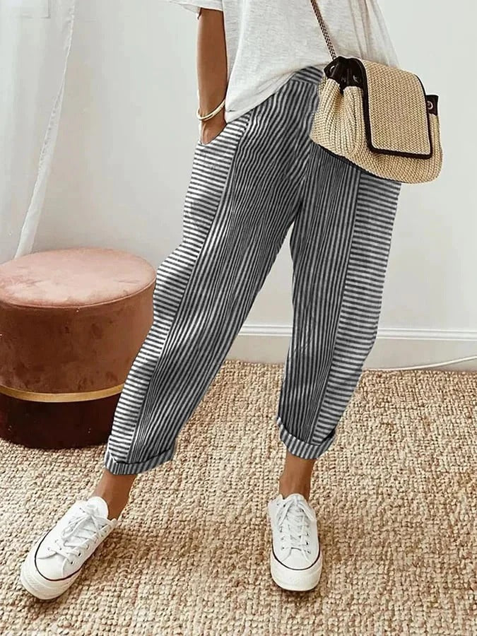 Jade Striped Pants
