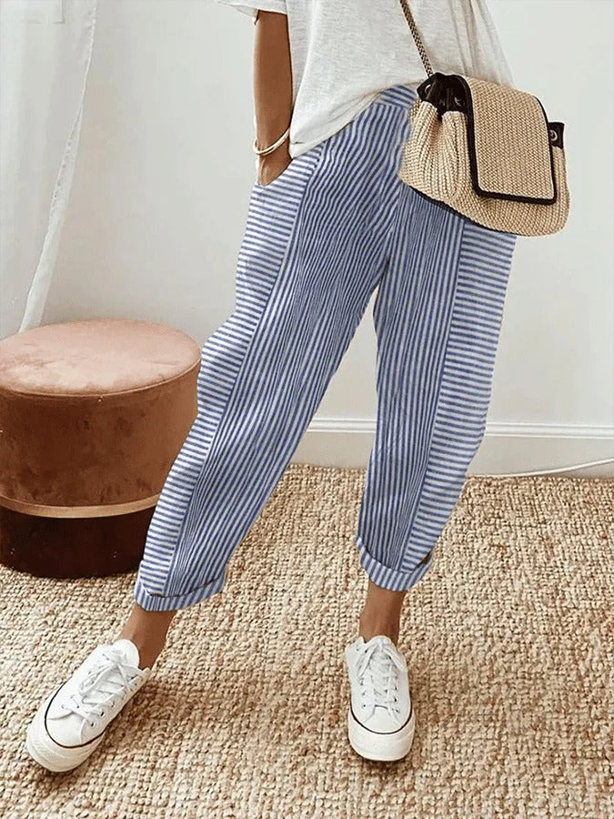Jade Striped Pants