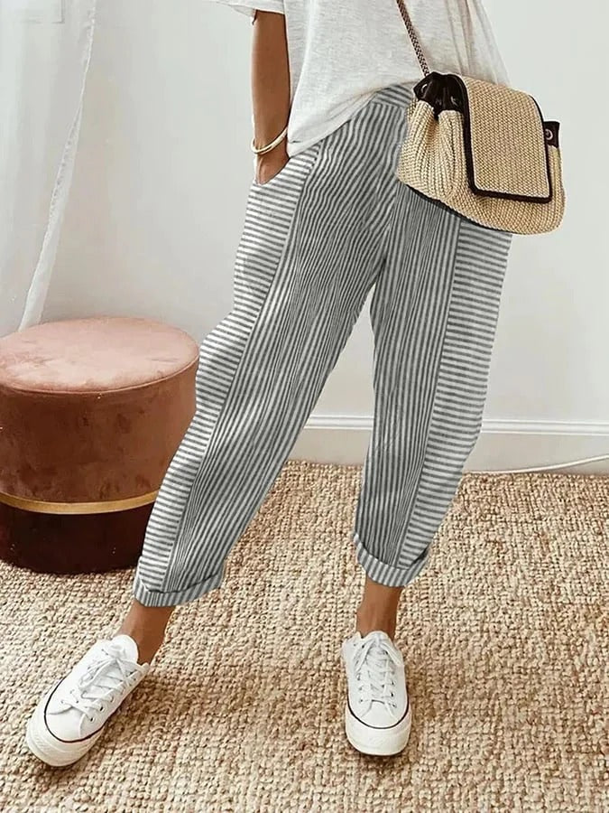 Jade Striped Pants