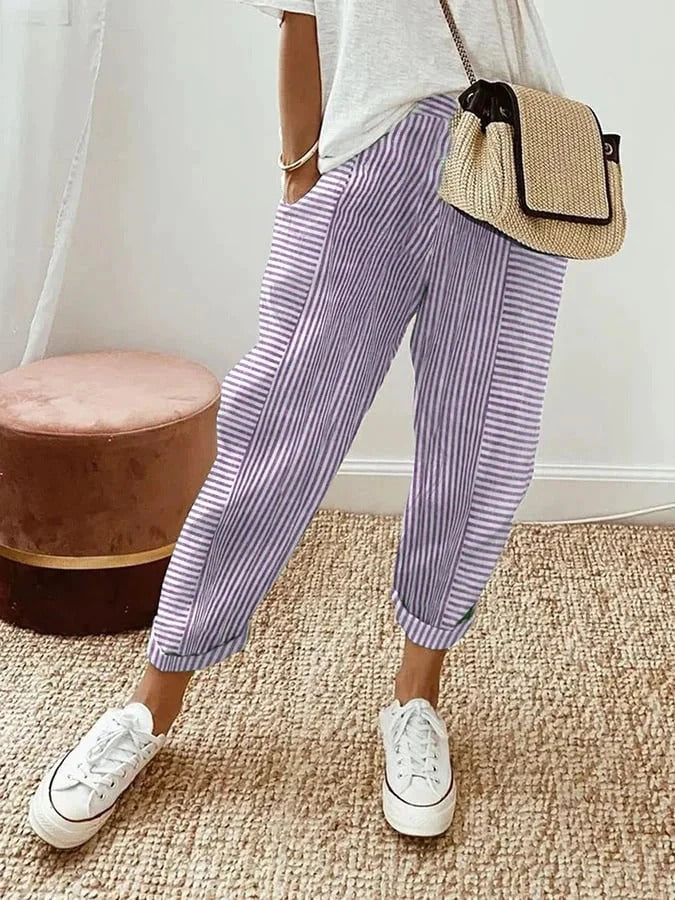 Jade Striped Pants