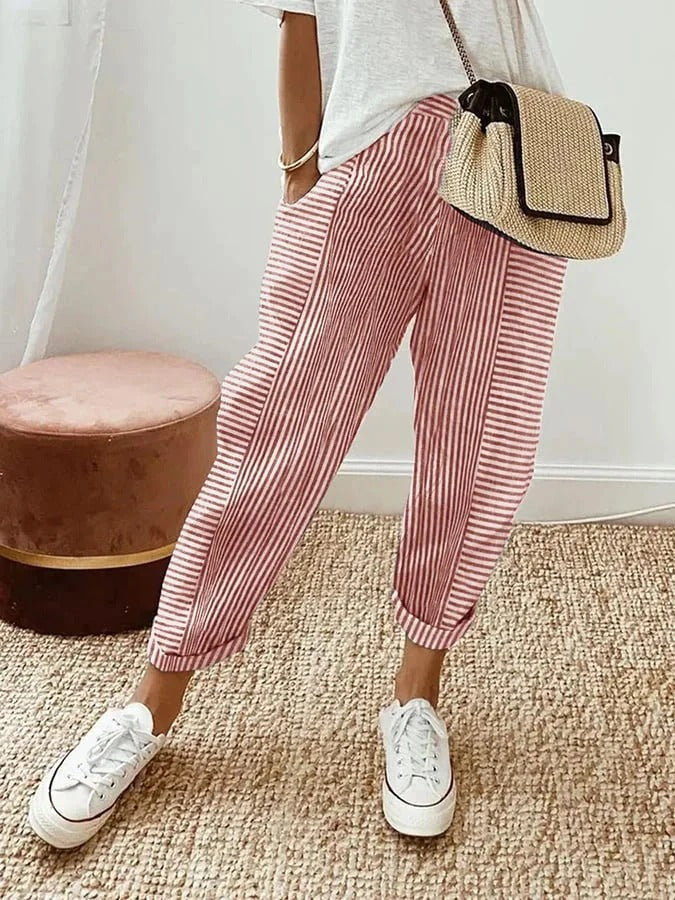 Jade Striped Pants