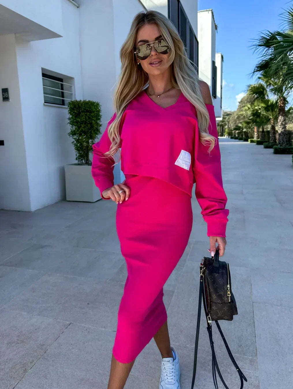 Valérie Dress & Sweatshirt Set