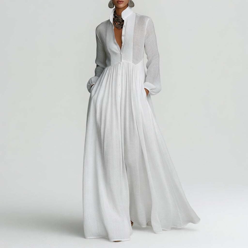 Élisa Refined Minimalist Maxi Dress