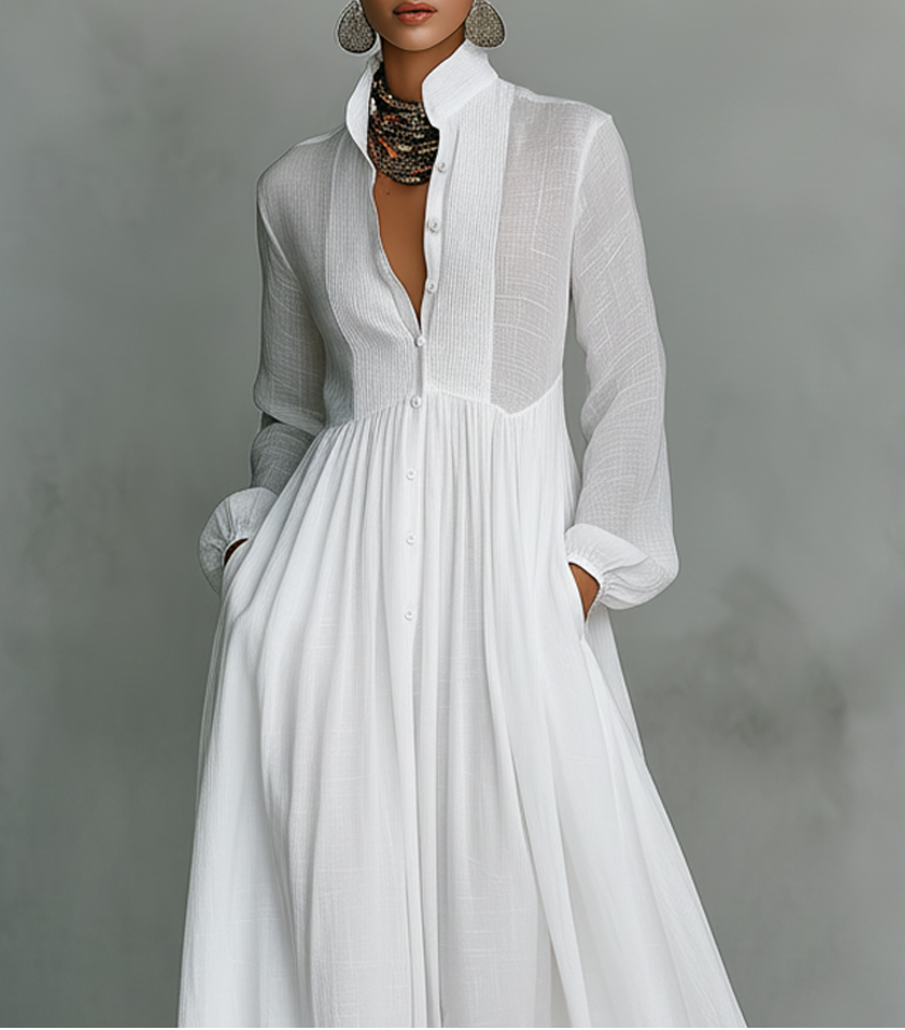 Élisa Refined Minimalist Maxi Dress