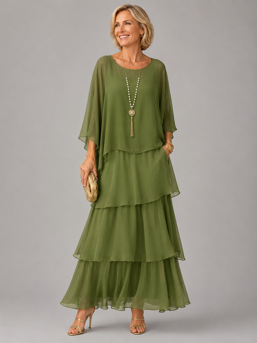 Lara Elegant Flowy Maxi Dress