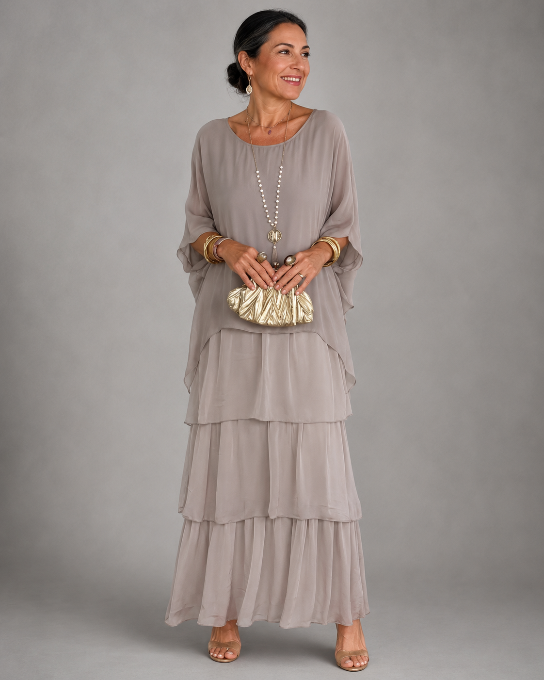 Lara Elegant Flowy Maxi Dress