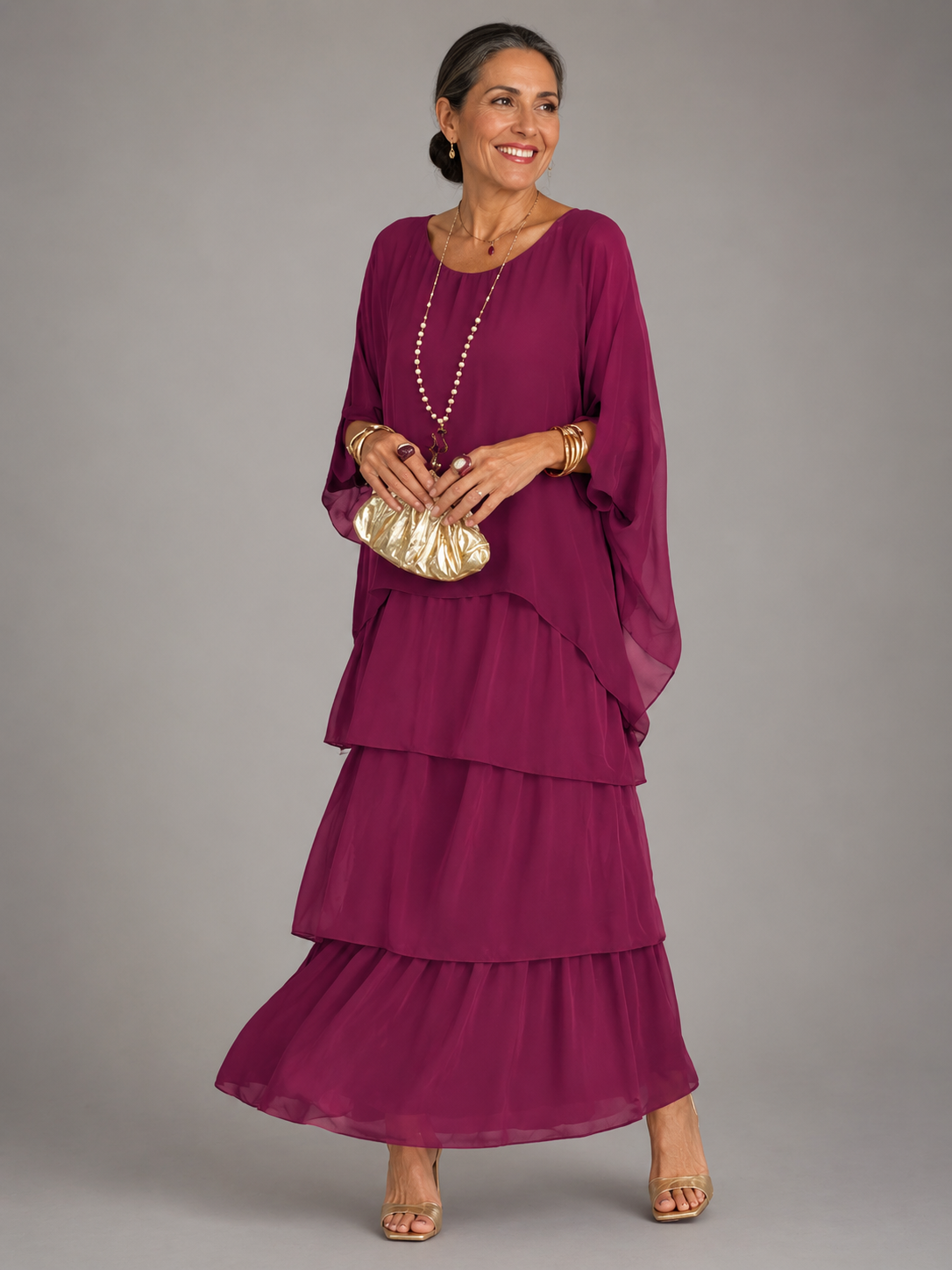 Lara Elegant Flowy Maxi Dress