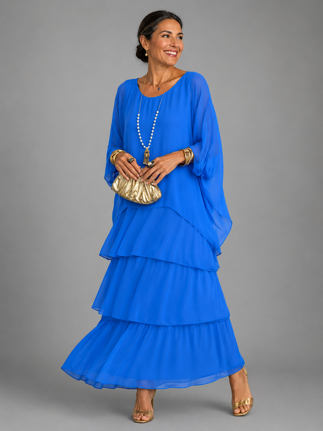 Lara Elegant Flowy Maxi Dress