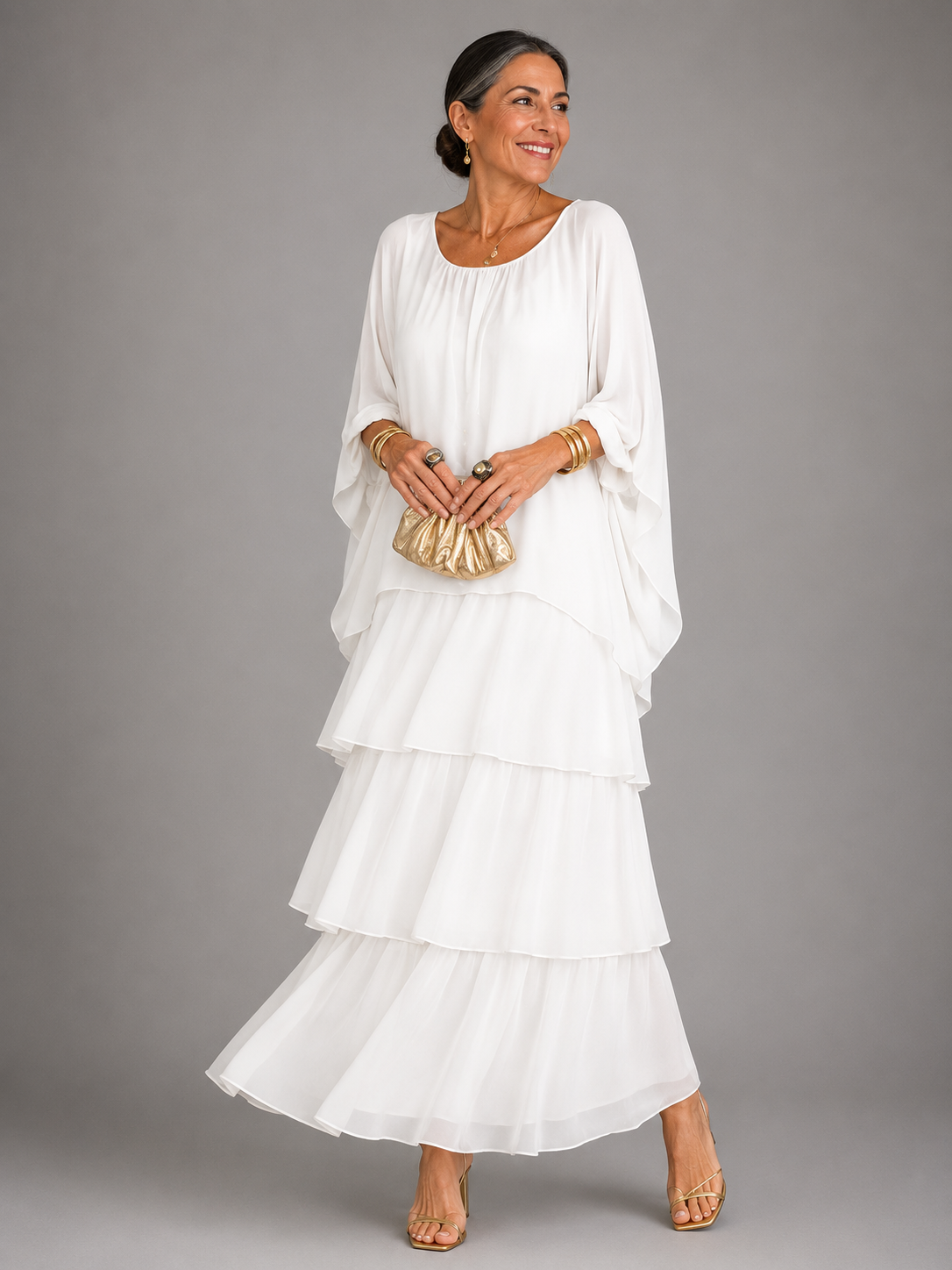 Lara Elegant Flowy Maxi Dress