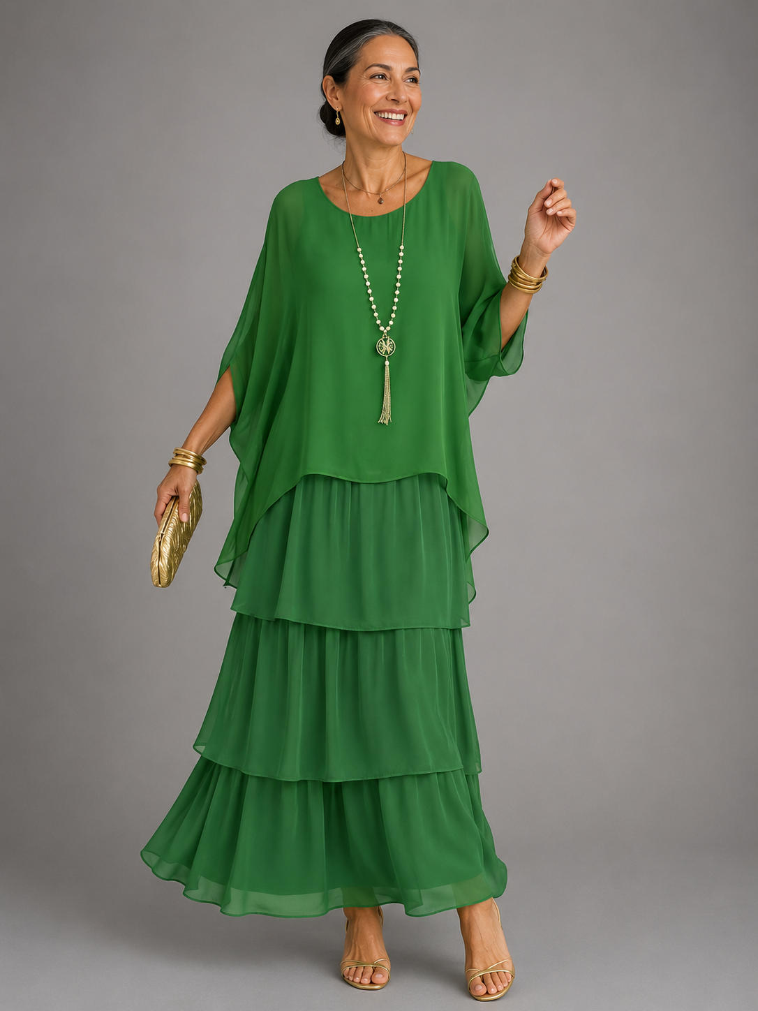 Lara Elegant Flowy Maxi Dress