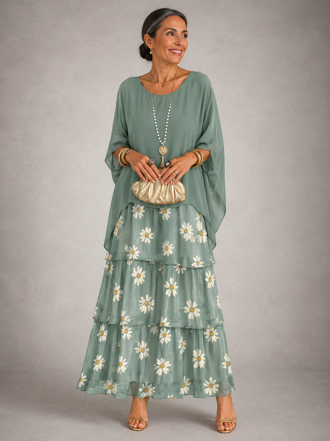 Lara Elegant Flowy Maxi Dress