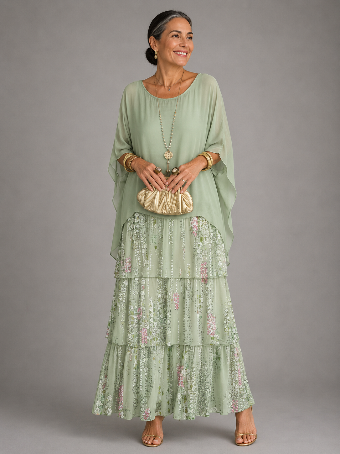 Lara Elegant Flowy Maxi Dress
