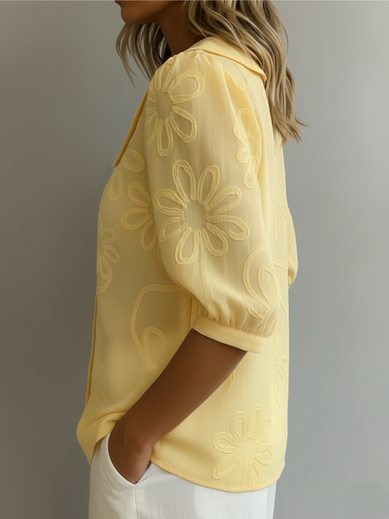 Sara Comfy Floral Blouse