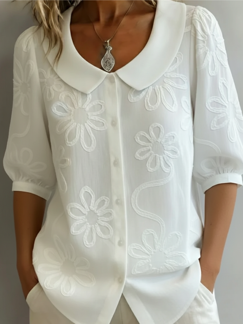 Sara Comfy Floral Blouse