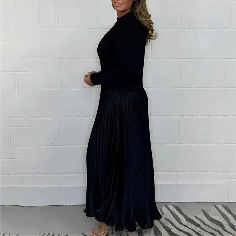 Claudia Elegant Pleated Dress