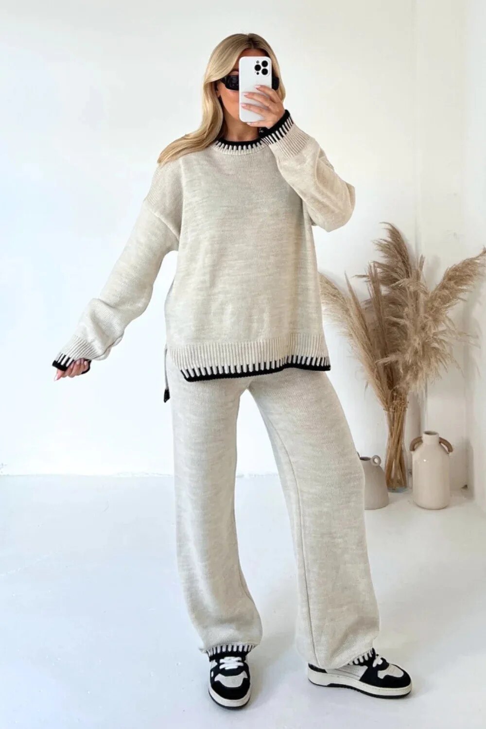 Gabrielle Chic Autumn Knit Set
