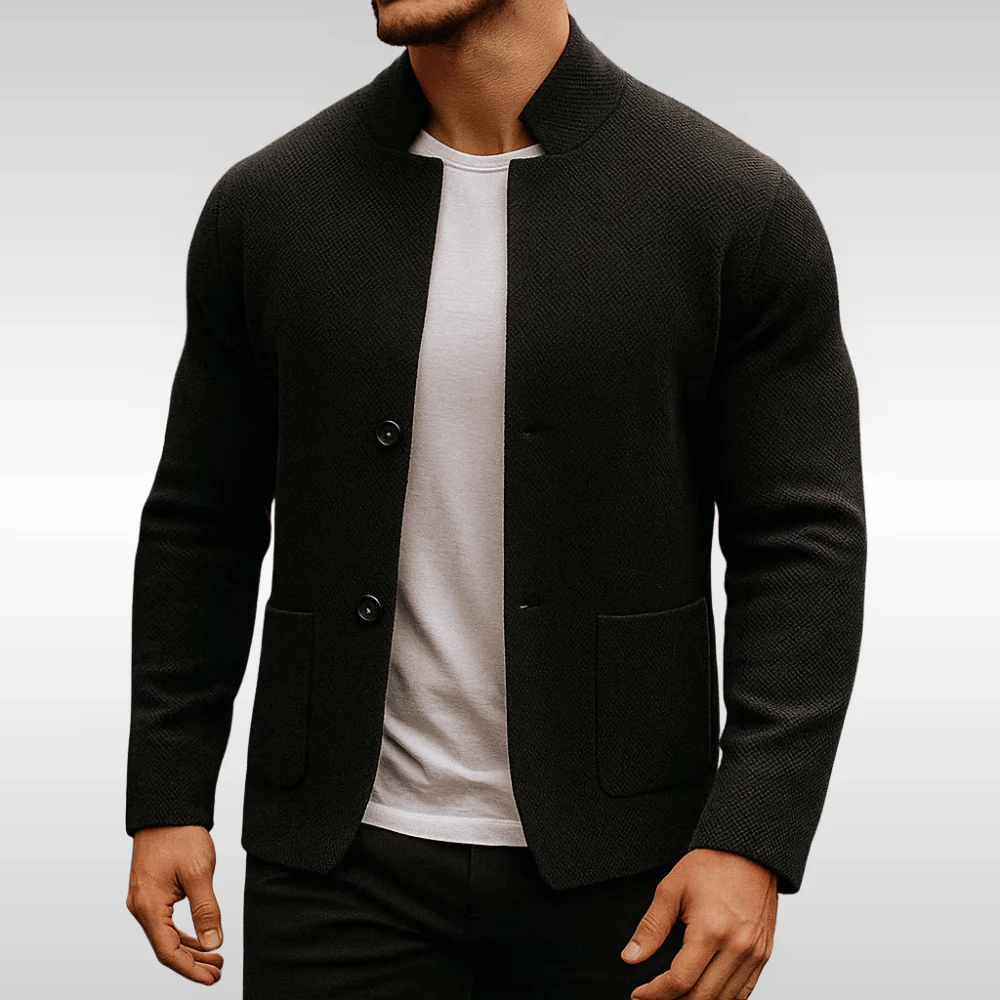 Danoir Paris Textured Knit Cardigan Blazer