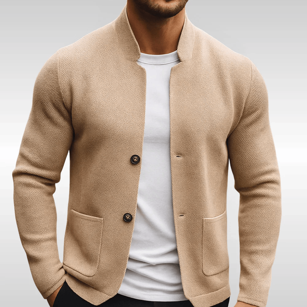 Danoir Paris Textured Knit Cardigan Blazer
