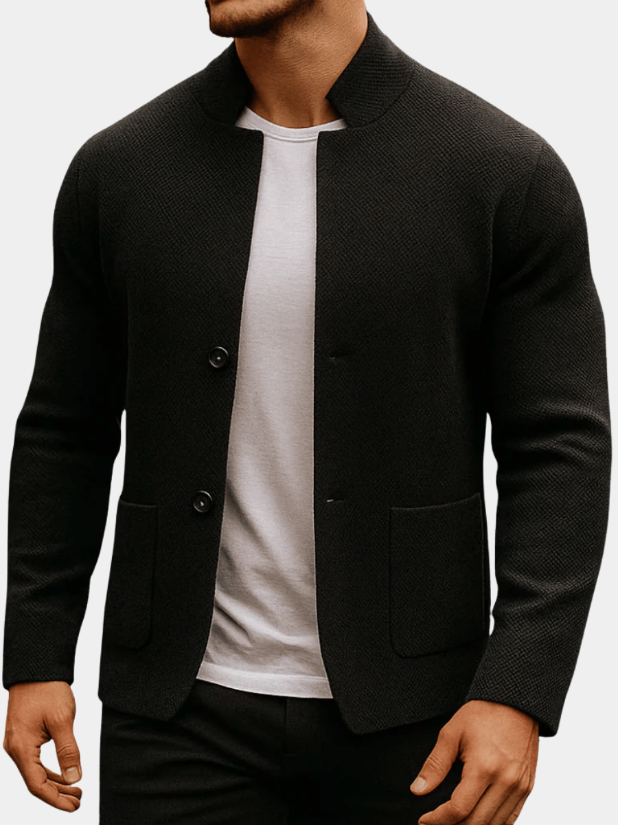 Danoir Paris Textured Knit Cardigan Blazer