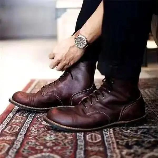 Jason Faux Leather Boots