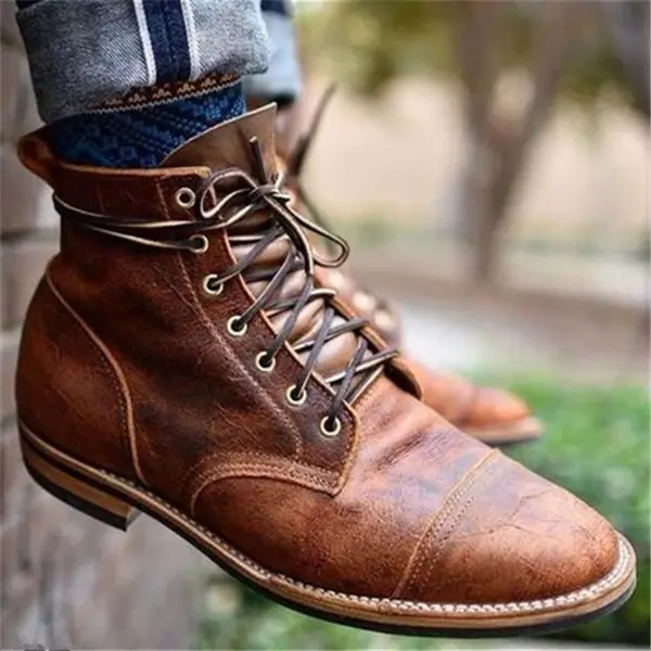 Jason Faux Leather Boots