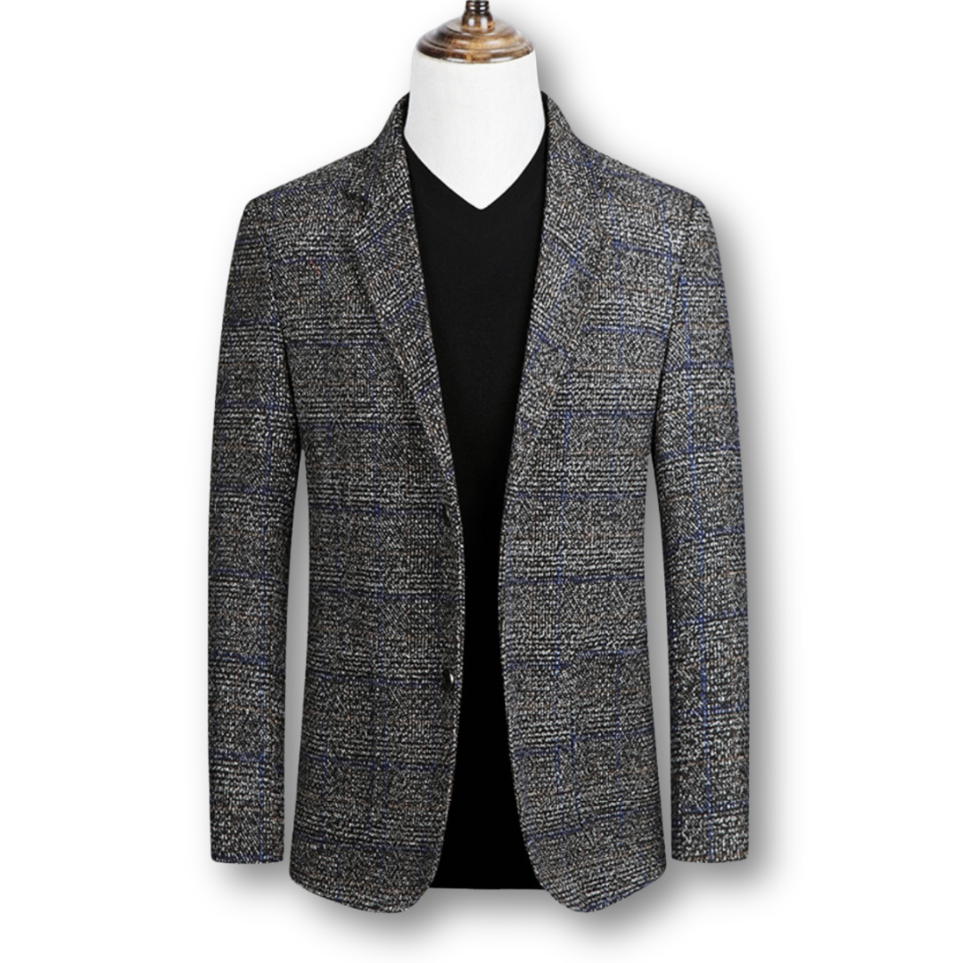Danoir Paris Elegant Check Blazer
