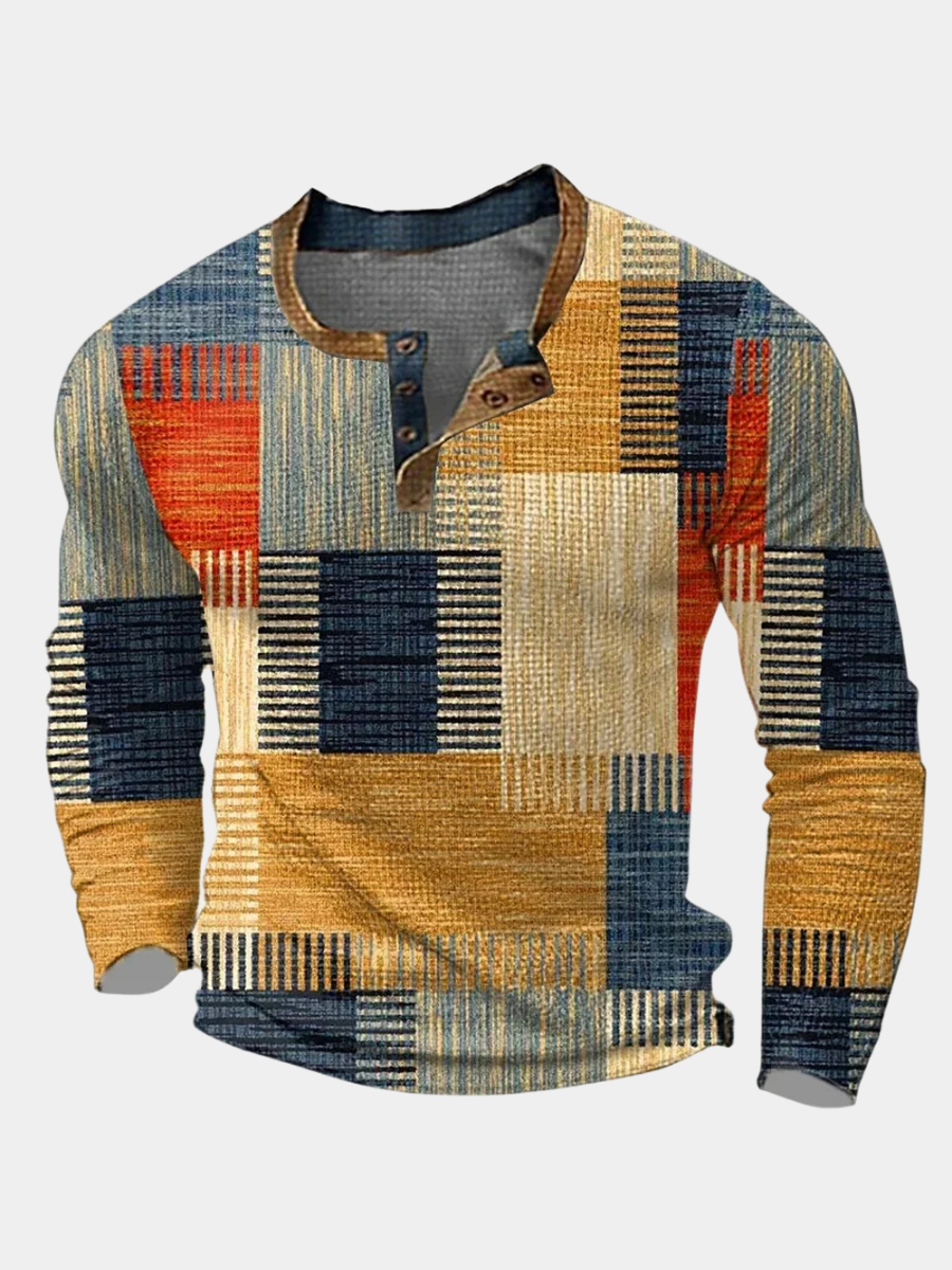 Danoir Paris Colourful Patchwork Men's Shirt