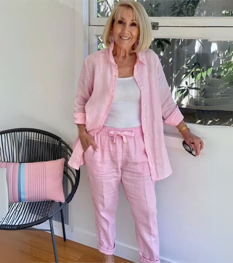 Martina Linen-Cotton Shirt & Pants Set