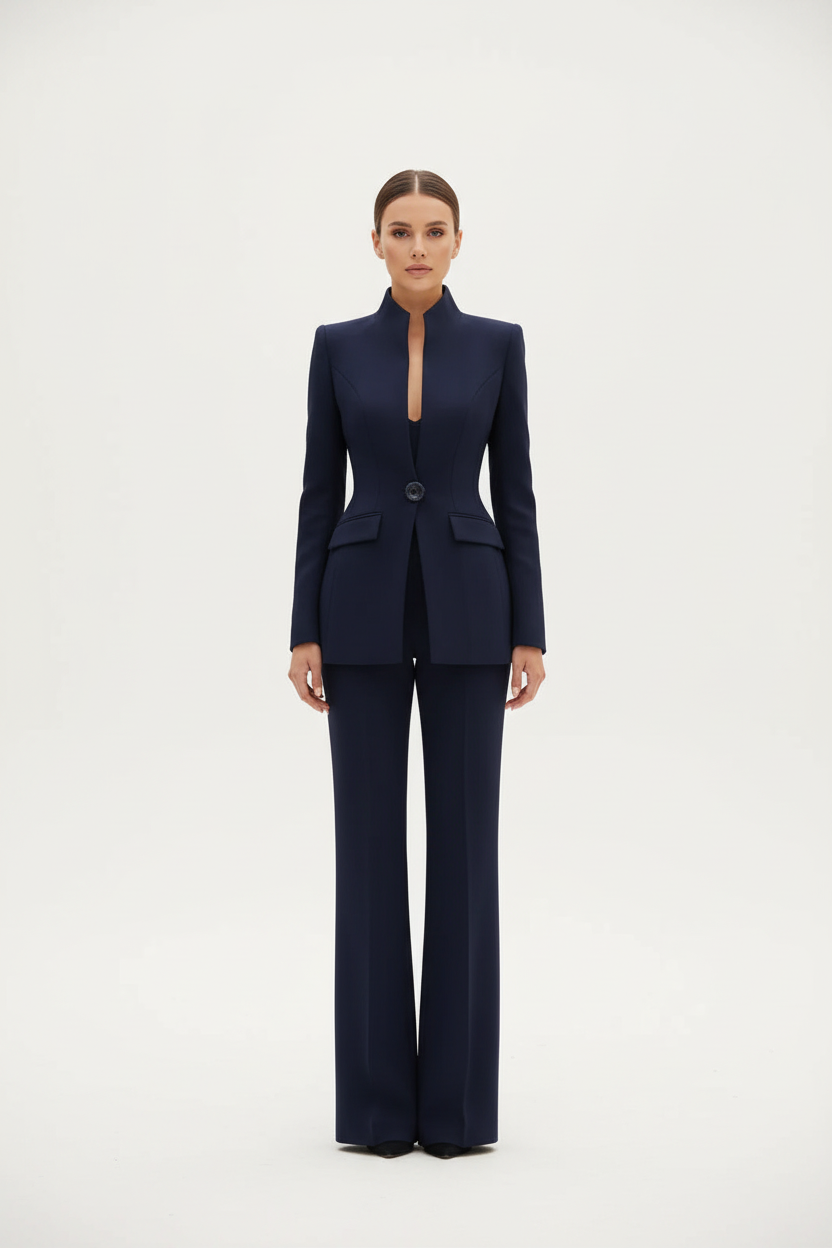 Gia Blazer & Palazzo Pants Set