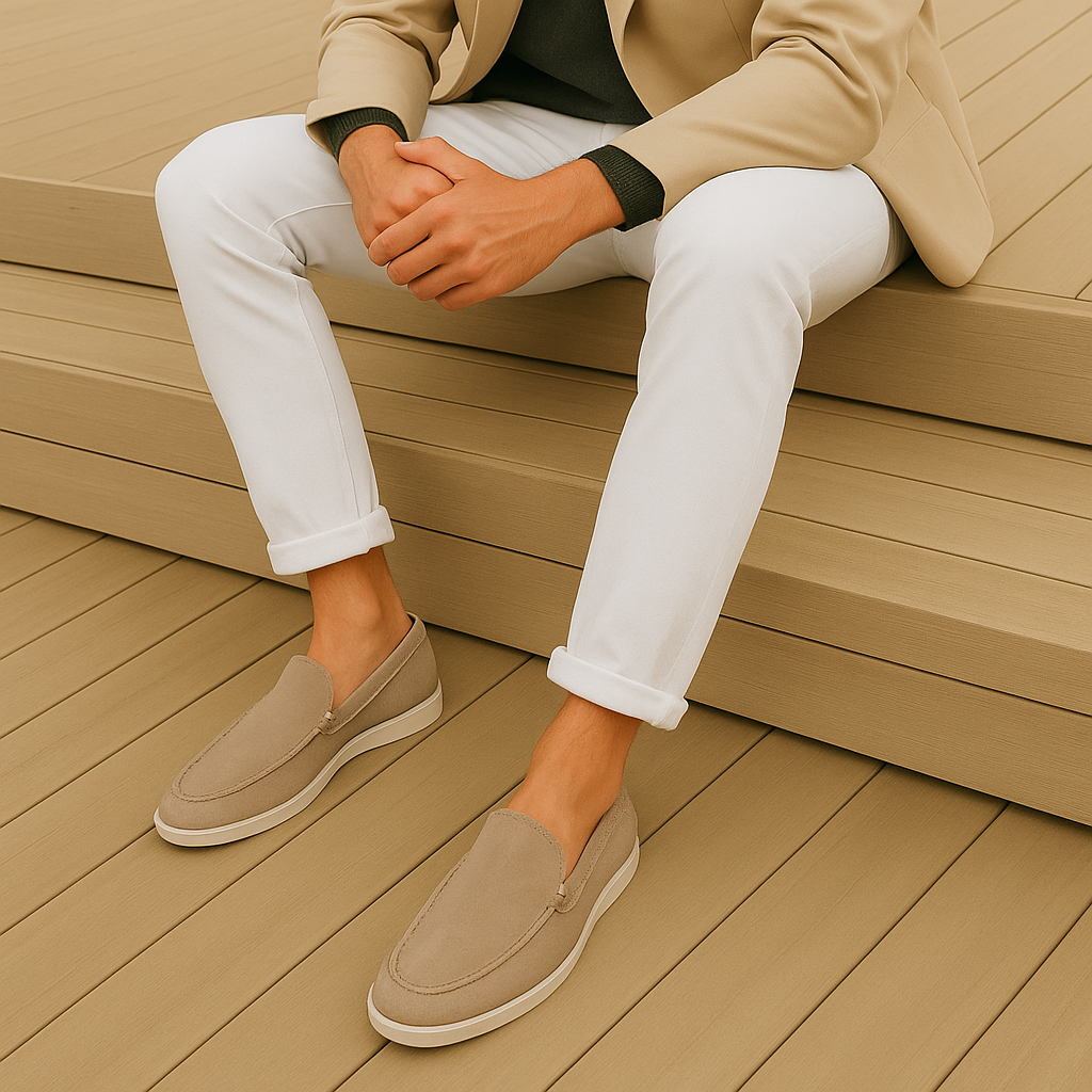 Danoir Paris Nové Elegant Suede Loafers