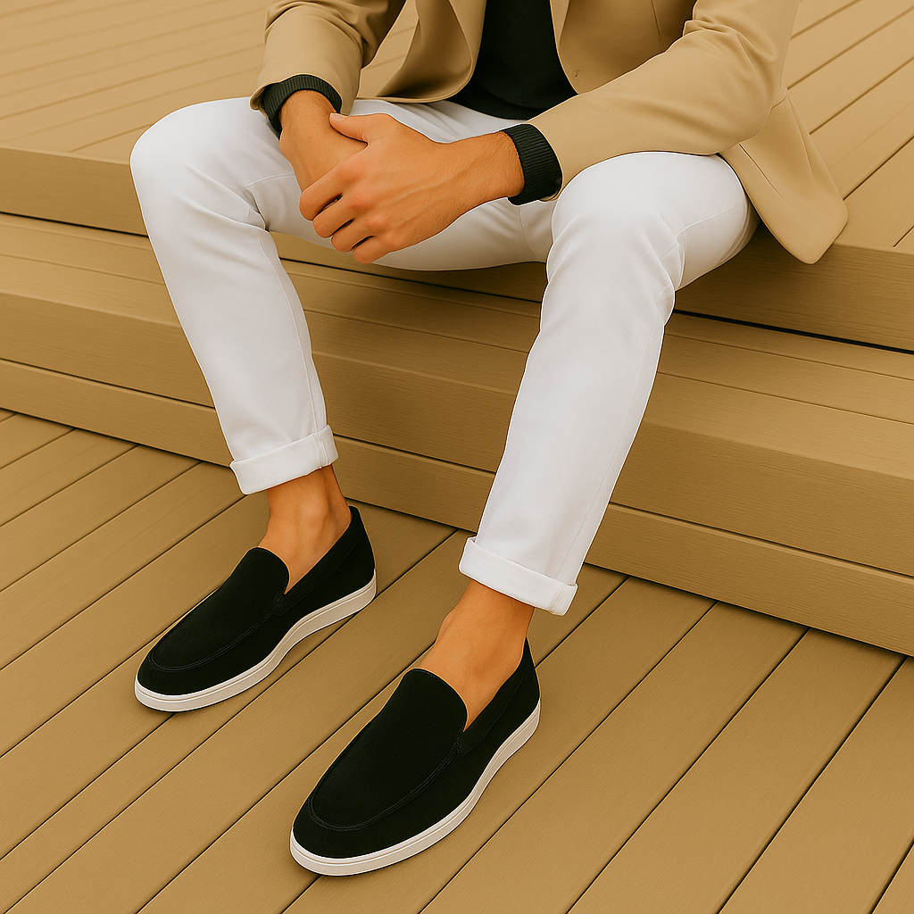 Danoir Paris Nové Elegant Suede Loafers