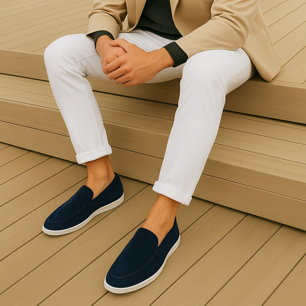 Danoir Paris Nové Elegant Suede Loafers