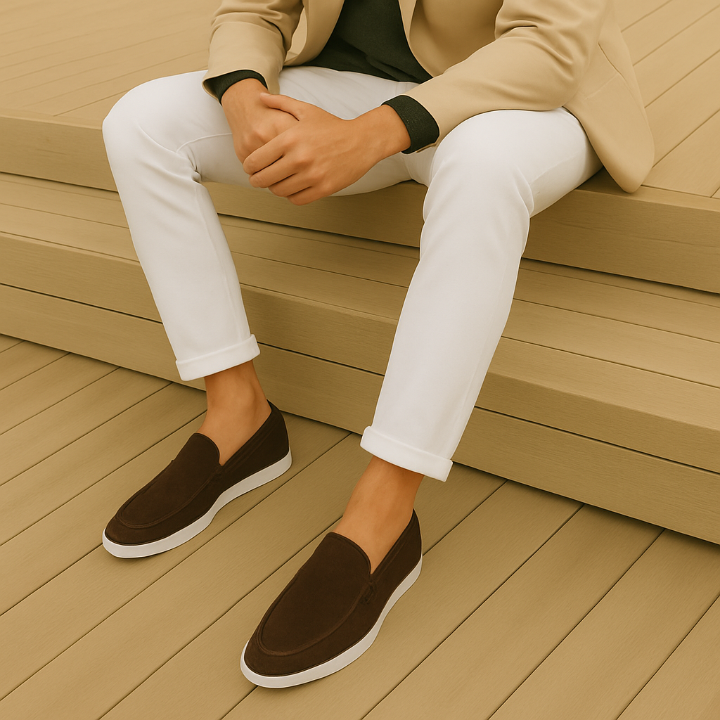 Danoir Paris Nové Elegant Suede Loafers